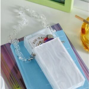 Miley Stash Sling Bag White with Chain New